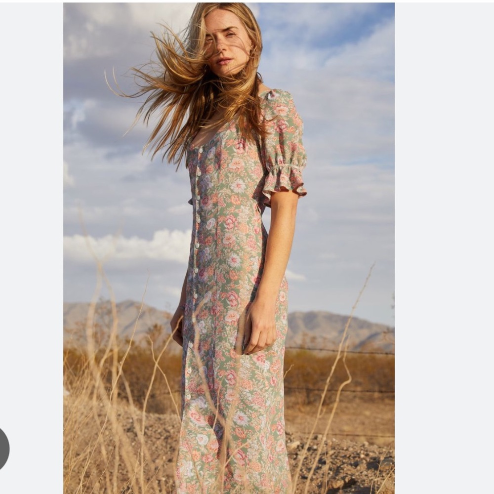 Christy Dawn Aloe Floral - Lennon Dress - Picture 1 of 7